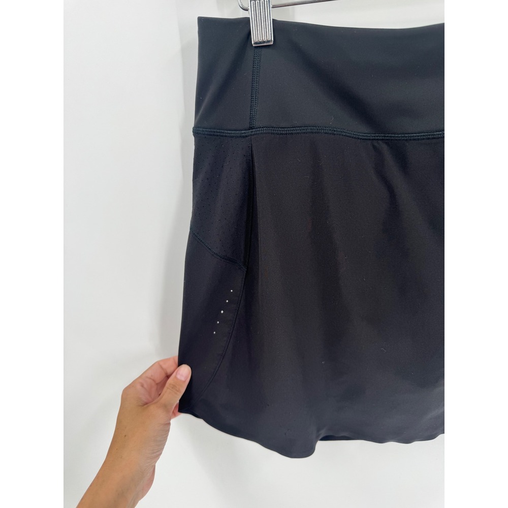 Athleta Run With It 16" Skort Women Large Black Athletic Running Skirt Flaw‎ - Picture 5 of 9